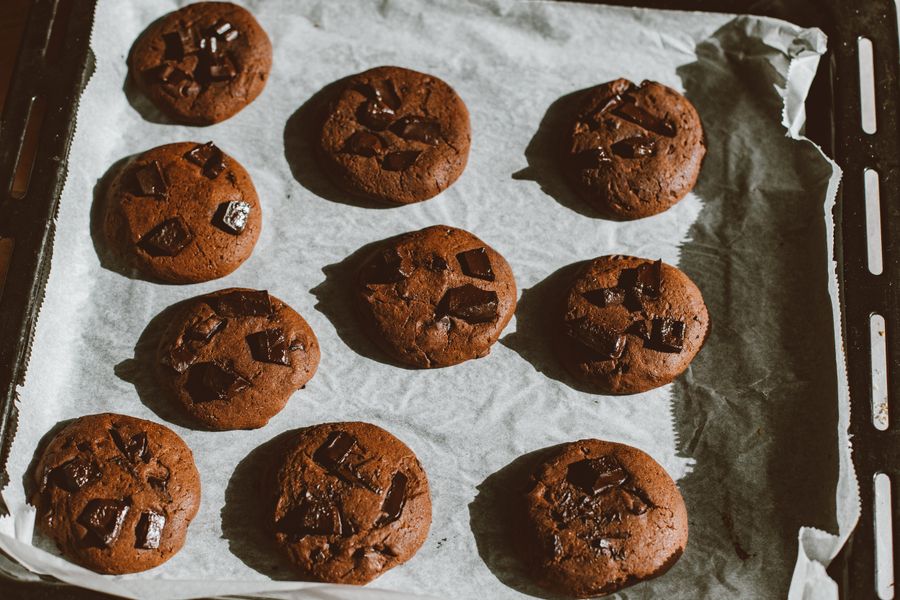 Cookie fit com frutas vermelhas